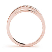 Channel Set Half Eternity Ring in Gold & Platinum