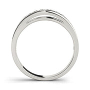 Channel Set Half Eternity Ring in Gold & Platinum