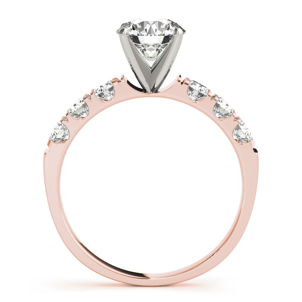 Signature Prong-Set Round Diamond Engagement Ring in 10K/14K gold and platinum with certified lab-grown or natural diamonds