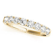 Split Prong Half Eternity Ring in 10K/14K gold and platinum with certified lab-grown or natural diamonds