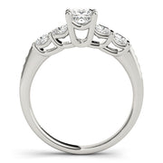 Exquisite Fancy Shape Baguette Princess Diamond Engagement Ring in 10K/14K gold and platinum with certified lab-grown or natural diamonds