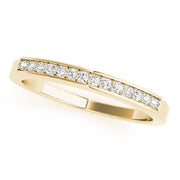 Channel Set Half Eternity Ring in 10K/14K gold and platinum with certified lab-grown or natural diamonds