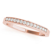 Channel Set Half Eternity Ring in Gold & Platinum