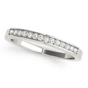 Channel Set Half Eternity Ring in Gold & Platinum