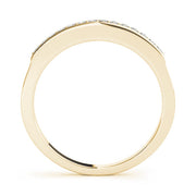 Channel Set Half Eternity Ring in Gold & Platinum