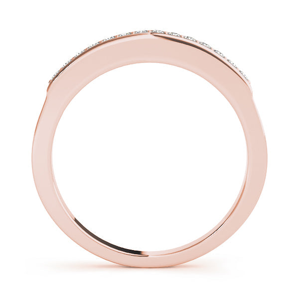 Channel Set Half Eternity Ring in Gold & Platinum