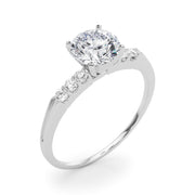 Eternal Prong-Set Round Diamond Engagement Ring in 10K/14K gold and platinum with certified lab-grown or natural diamonds