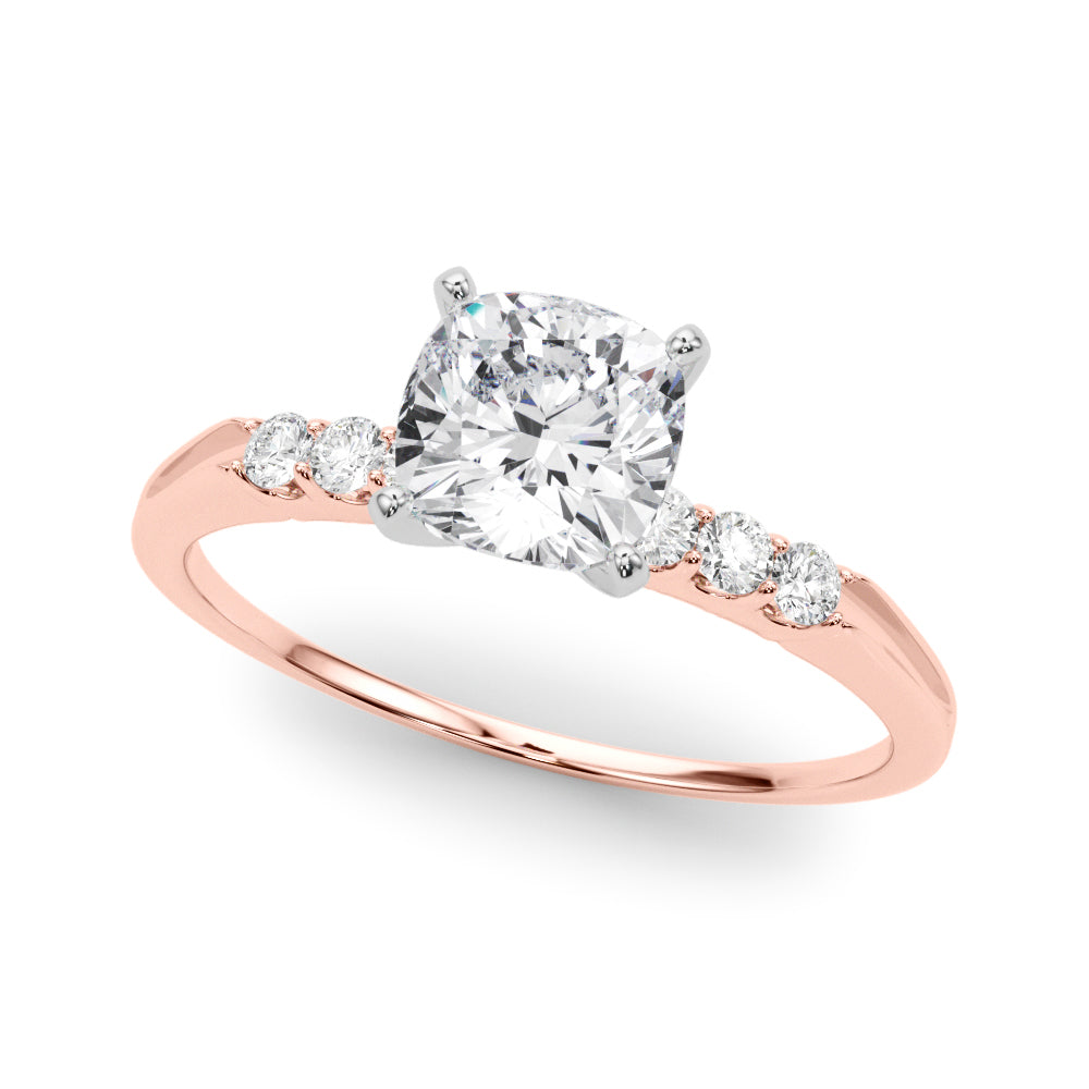 Eternal Prong-Set Round Diamond Engagement Ring in 10K/14K gold and platinum with certified lab-grown or natural diamonds