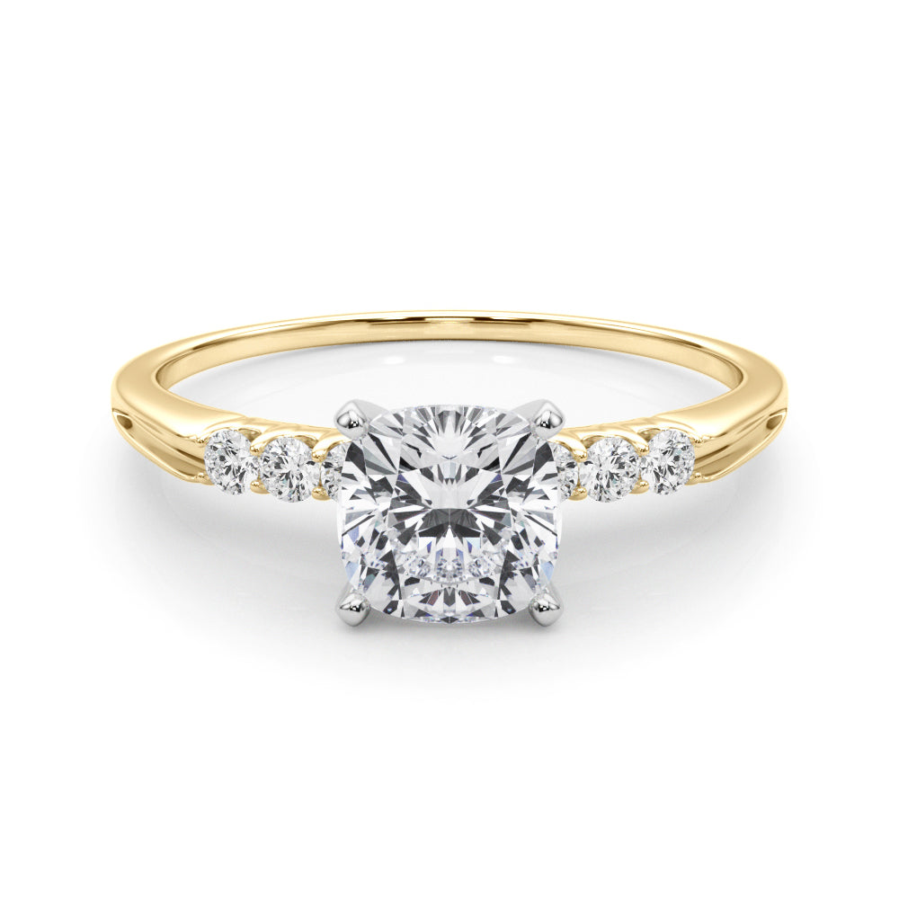 Eternal Prong-Set Round Diamond Engagement Ring in 10K/14K gold and platinum with certified lab-grown or natural diamonds