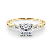 Eternal Prong-Set Round Diamond Engagement Ring in 10K/14K gold and platinum with certified lab-grown or natural diamonds