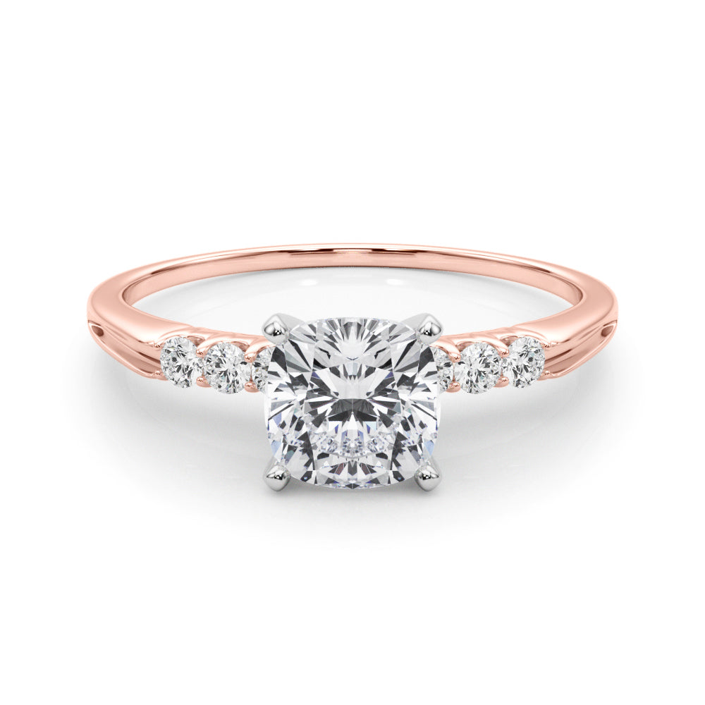 Eternal Prong-Set Round Diamond Engagement Ring in 10K/14K gold and platinum with certified lab-grown or natural diamonds