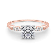 Eternal Prong-Set Round Diamond Engagement Ring in 10K/14K gold and platinum with certified lab-grown or natural diamonds