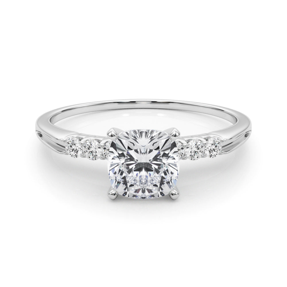 Eternal Prong-Set Round Diamond Engagement Ring in 10K/14K gold and platinum with certified lab-grown or natural diamonds