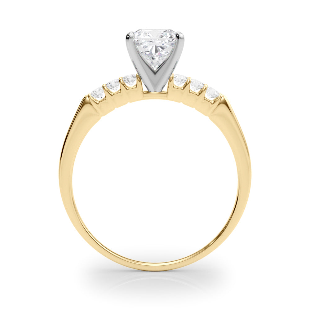 Eternal Prong-Set Round Diamond Engagement Ring in 10K/14K gold and platinum with certified lab-grown or natural diamonds