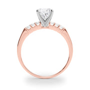Eternal Prong-Set Round Diamond Engagement Ring in 10K/14K gold and platinum with certified lab-grown or natural diamonds