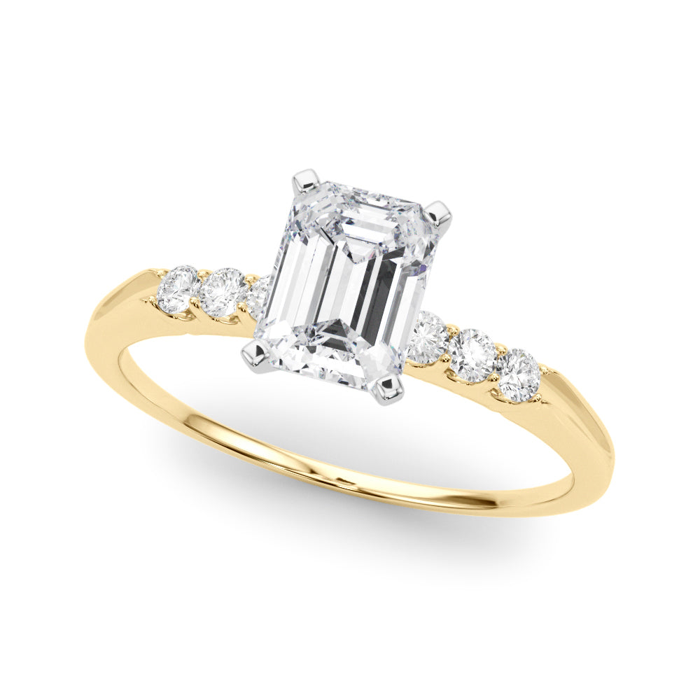 Eternal Prong-Set Round Diamond Engagement Ring in 10K/14K gold and platinum with certified lab-grown or natural diamonds