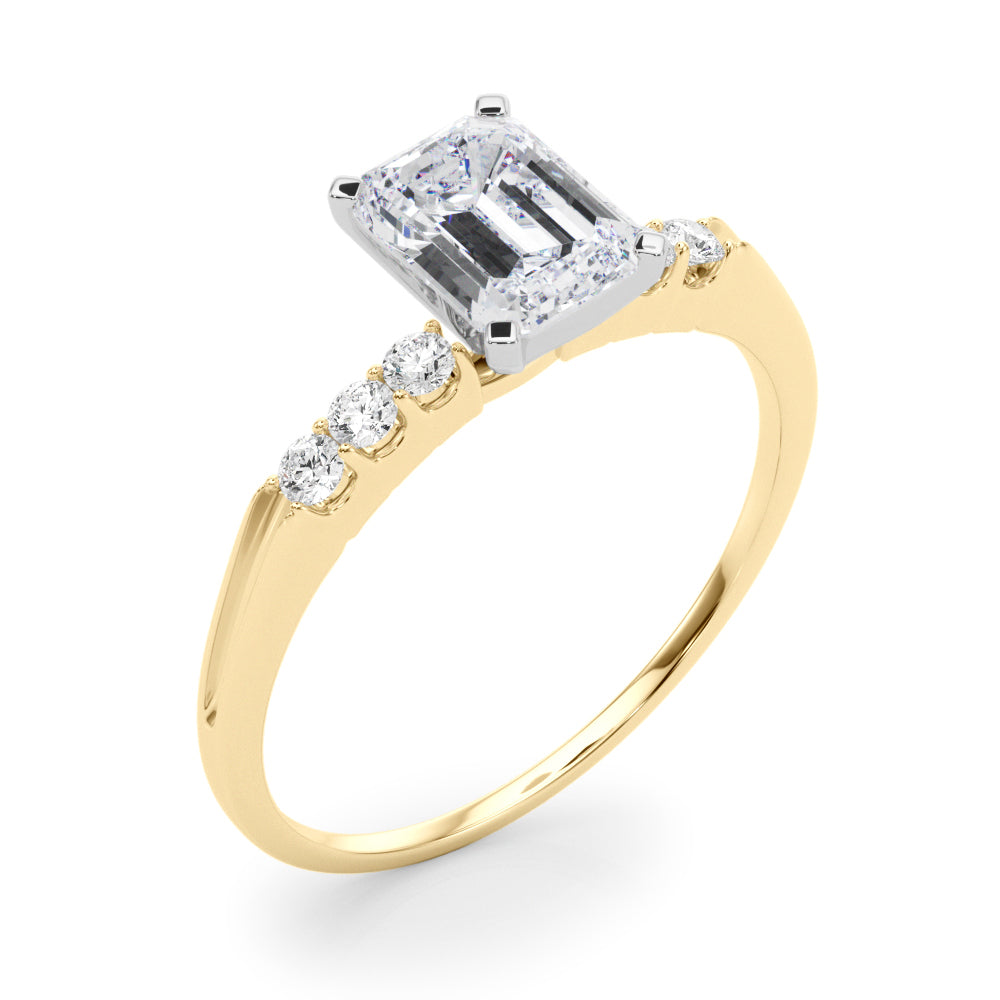 Eternal Prong-Set Round Diamond Engagement Ring in 10K/14K gold and platinum with certified lab-grown or natural diamonds