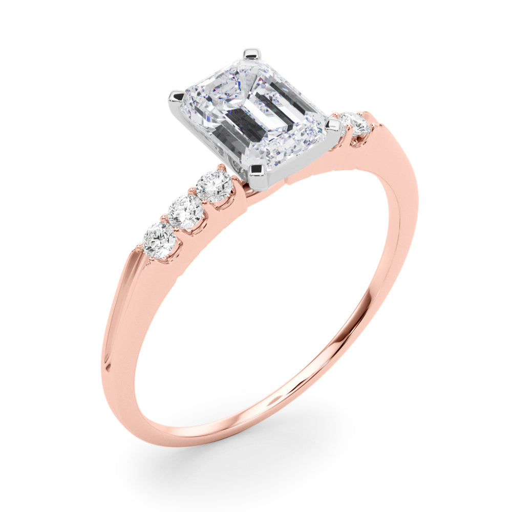 Eternal Prong-Set Round Diamond Engagement Ring in 10K/14K gold and platinum with certified lab-grown or natural diamonds