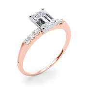 Eternal Prong-Set Round Diamond Engagement Ring in 10K/14K gold and platinum with certified lab-grown or natural diamonds