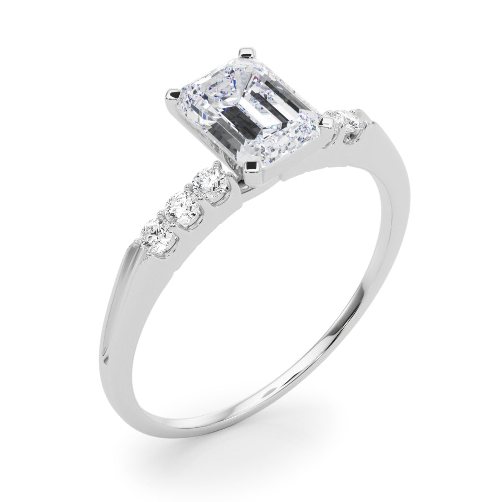 Eternal Prong-Set Round Diamond Engagement Ring in 10K/14K gold and platinum with certified lab-grown or natural diamonds