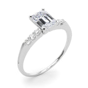 Eternal Prong-Set Round Diamond Engagement Ring in 10K/14K gold and platinum with certified lab-grown or natural diamonds