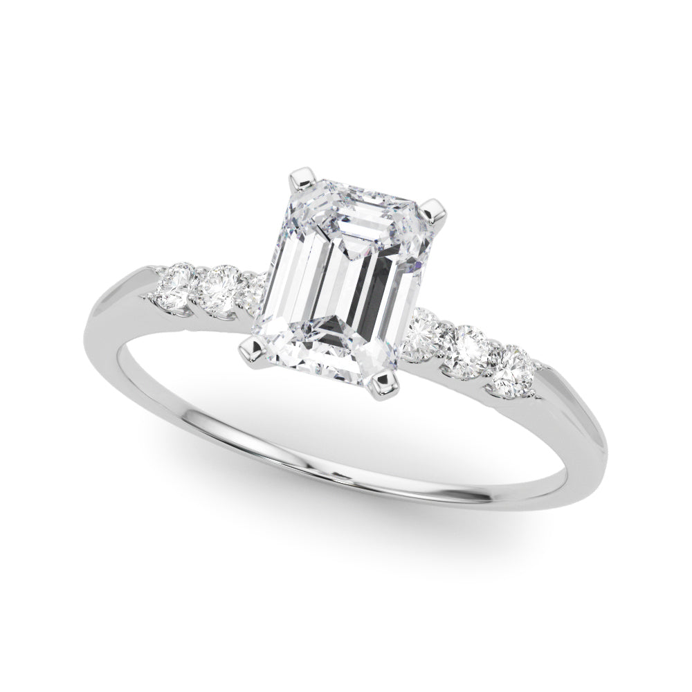 Eternal Prong-Set Round Diamond Engagement Ring in 10K/14K gold and platinum with certified lab-grown or natural diamonds