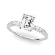 Eternal Prong-Set Round Diamond Engagement Ring in 10K/14K gold and platinum with certified lab-grown or natural diamonds