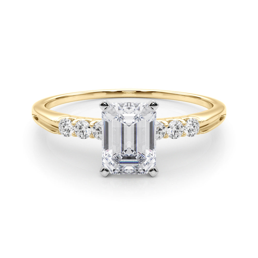 Eternal Prong-Set Round Diamond Engagement Ring in 10K/14K gold and platinum with certified lab-grown or natural diamonds