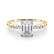 Eternal Prong-Set Round Diamond Engagement Ring in 10K/14K gold and platinum with certified lab-grown or natural diamonds