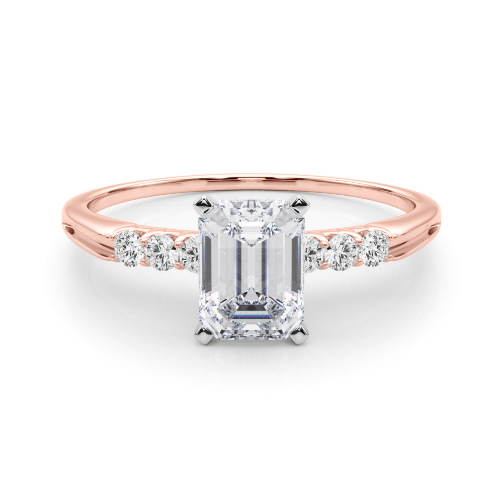 Eternal Prong-Set Round Diamond Engagement Ring in 10K/14K gold and platinum with certified lab-grown or natural diamonds