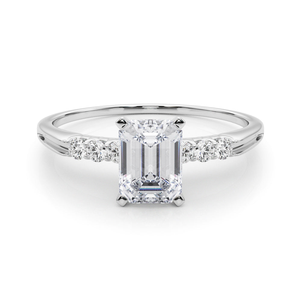 Eternal Prong-Set Round Diamond Engagement Ring in 10K/14K gold and platinum with certified lab-grown or natural diamonds