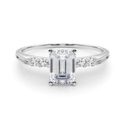 Eternal Prong-Set Round Diamond Engagement Ring in 10K/14K gold and platinum with certified lab-grown or natural diamonds