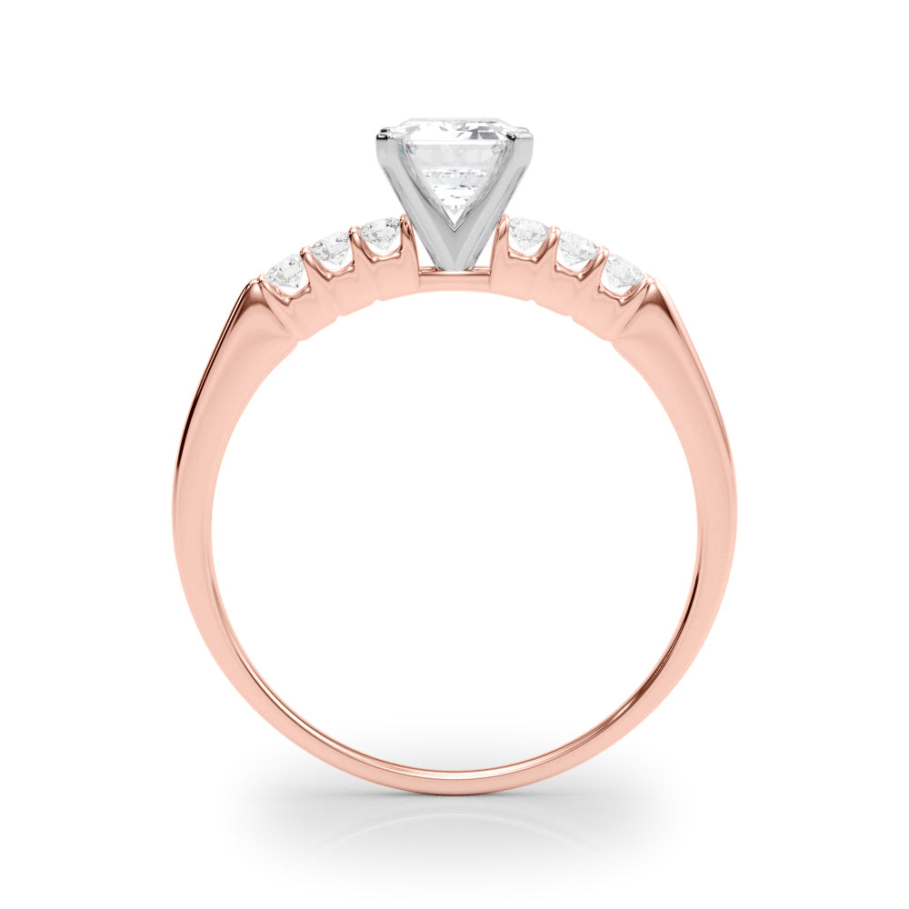 Eternal Prong-Set Round Diamond Engagement Ring in 10K/14K gold and platinum with certified lab-grown or natural diamonds