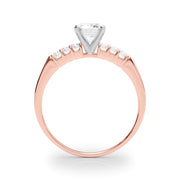 Eternal Prong-Set Round Diamond Engagement Ring in 10K/14K gold and platinum with certified lab-grown or natural diamonds