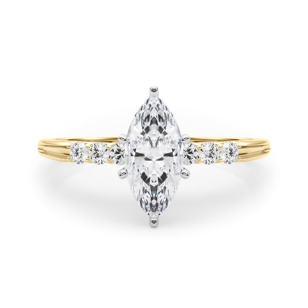 Eternal Prong-Set Round Diamond Engagement Ring in 10K/14K gold and platinum with certified lab-grown or natural diamonds