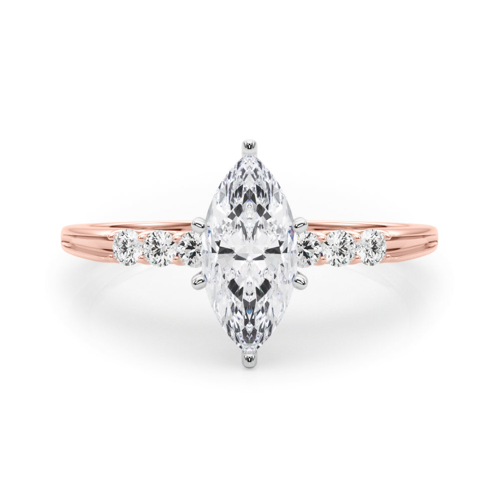 Eternal Prong-Set Round Diamond Engagement Ring in 10K/14K gold and platinum with certified lab-grown or natural diamonds