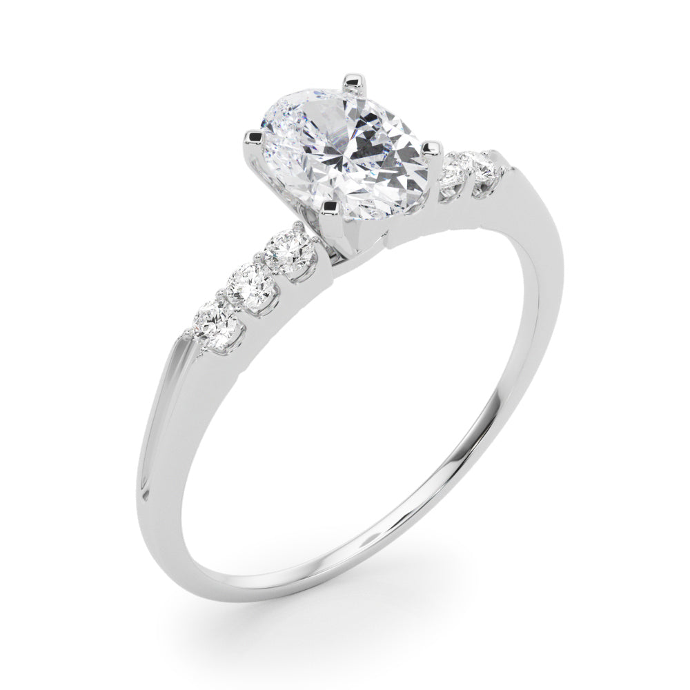Eternal Prong-Set Round Diamond Engagement Ring in 10K/14K gold and platinum with certified lab-grown or natural diamonds