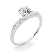 Eternal Prong-Set Round Diamond Engagement Ring in 10K/14K gold and platinum with certified lab-grown or natural diamonds