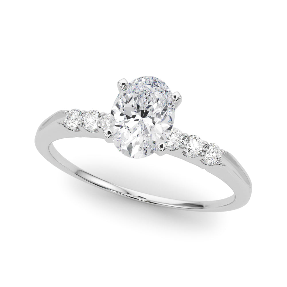 Eternal Prong-Set Round Diamond Engagement Ring in 10K/14K gold and platinum with certified lab-grown or natural diamonds