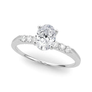 Eternal Prong-Set Round Diamond Engagement Ring in 10K/14K gold and platinum with certified lab-grown or natural diamonds