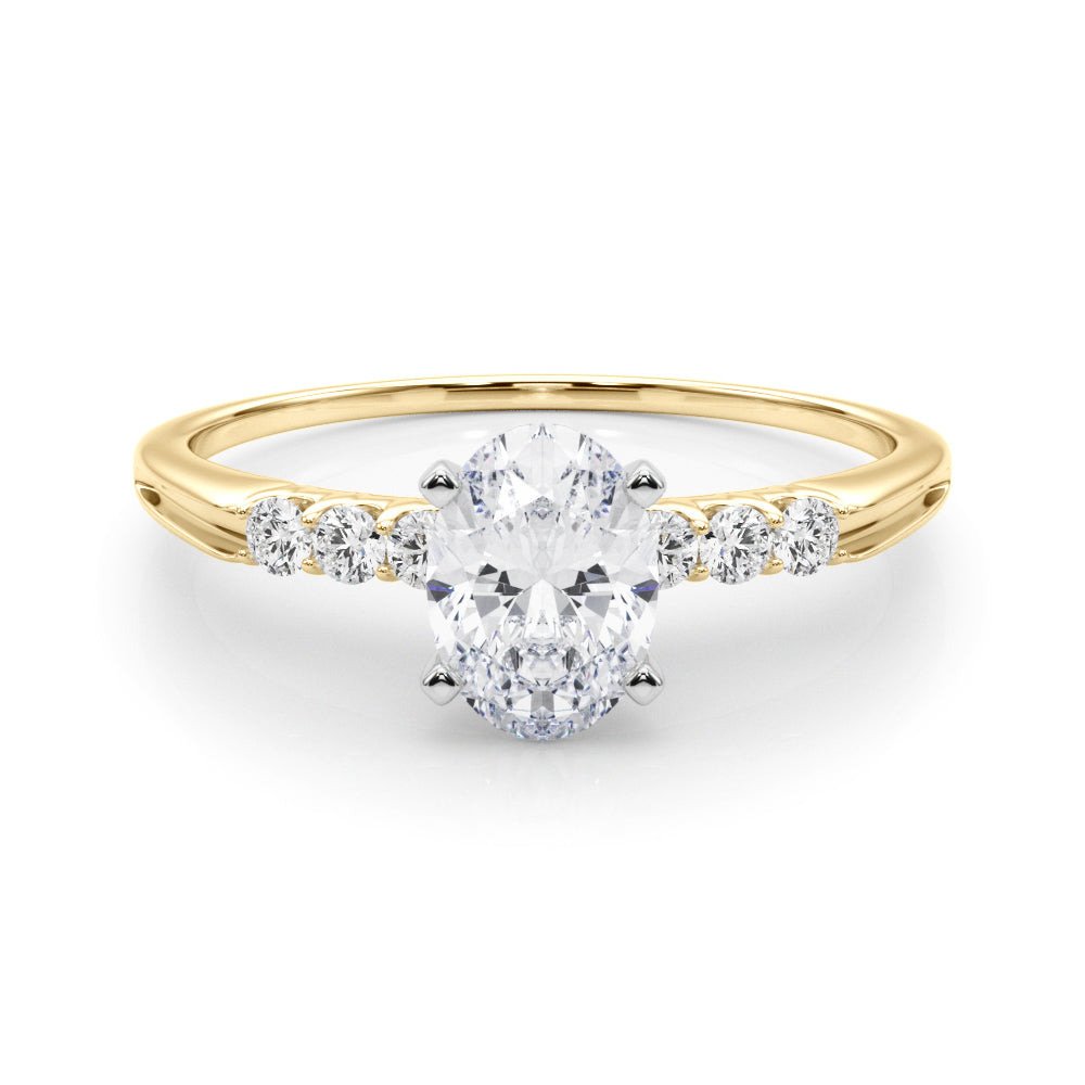 Eternal Prong-Set Round Diamond Engagement Ring in 10K/14K gold and platinum with certified lab-grown or natural diamonds