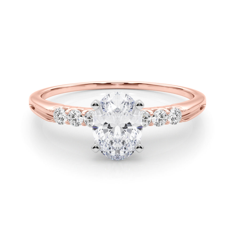 Eternal Prong-Set Round Diamond Engagement Ring in 10K/14K gold and platinum with certified lab-grown or natural diamonds