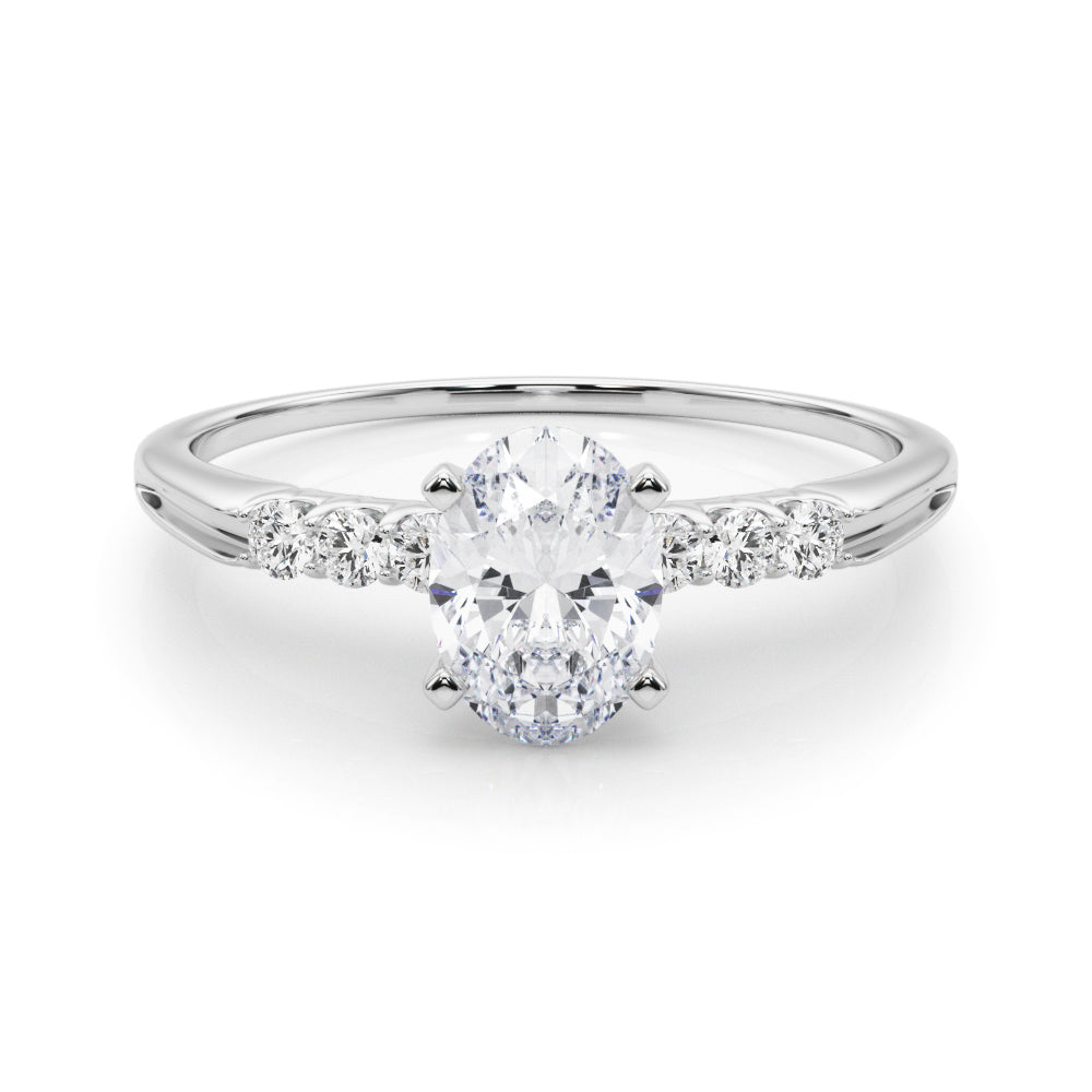 Eternal Prong-Set Round Diamond Engagement Ring in 10K/14K gold and platinum with certified lab-grown or natural diamonds