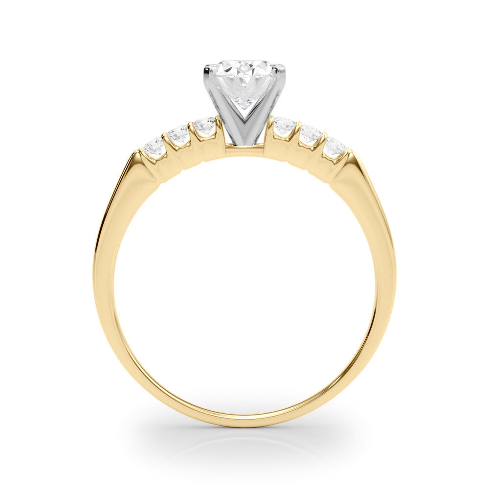 Eternal Prong-Set Round Diamond Engagement Ring in 10K/14K gold and platinum with certified lab-grown or natural diamonds
