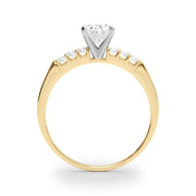 Eternal Prong-Set Round Diamond Engagement Ring in 10K/14K gold and platinum with certified lab-grown or natural diamonds