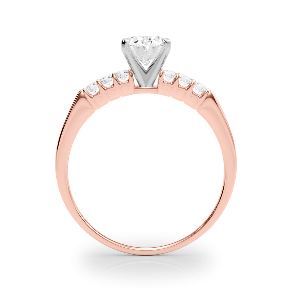 Eternal Prong-Set Round Diamond Engagement Ring in 10K/14K gold and platinum with certified lab-grown or natural diamonds