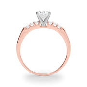 Eternal Prong-Set Round Diamond Engagement Ring in 10K/14K gold and platinum with certified lab-grown or natural diamonds