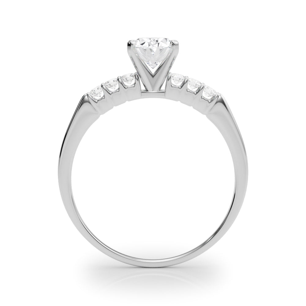 Eternal Prong-Set Round Diamond Engagement Ring in 10K/14K gold and platinum with certified lab-grown or natural diamonds