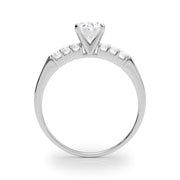 Eternal Prong-Set Round Diamond Engagement Ring in 10K/14K gold and platinum with certified lab-grown or natural diamonds