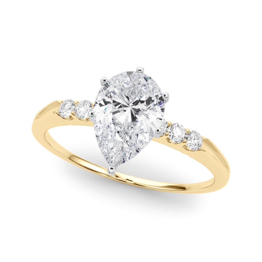 Eternal Prong-Set Round Diamond Engagement Ring in 10K/14K gold and platinum with certified lab-grown or natural diamonds